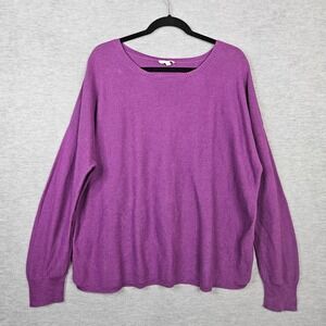 Eileen Fisher Women's Purple Pullover Light Weight Sweater Size L